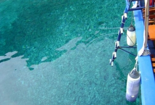  The crystal clear Sardinian sea 